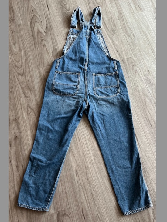 Gap Denim Overalls (Small Petite, Women, Medium Blue) - Picture 2 of 3